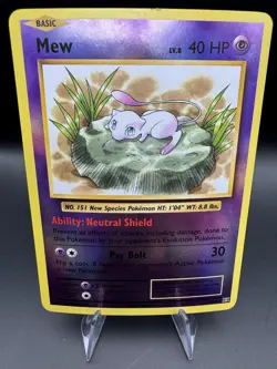 Mew 53/108 Reverse Holo Rare Pokemon XY Evolutions 2016 - Image 1