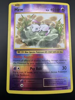 Mew 53/108 Reverse Holo Rare Pokemon XY Evolutions 2016 - Image 3