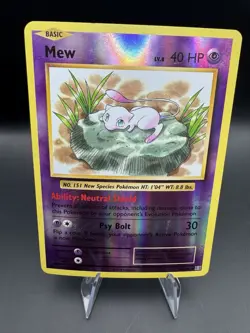 Mew 53/108 Reverse Holo Rare Pokemon XY Evolutions 2016 - Image 1