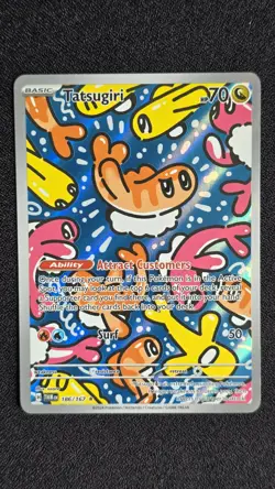 Pokemon TCG Tatsugiri 186/167 – SV06 Twilight Masquerade – Holo Rare – NM+ - Image 1