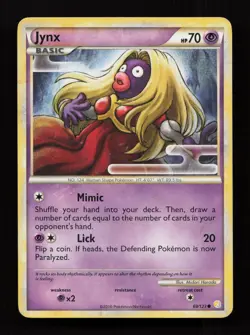 Jynx 69/123 Common HeartGold & SoulSilver Pokemon Heavily Played - Image 1