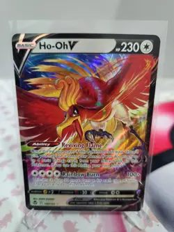 Pokemon TCG - Ho-Oh V 140/195 - Silver Tempest - Double Rare - NM/M - Image 1
