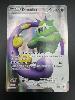 Tornadus Full Art 98/98 Ultra Rare Holo Pokemon Emerging Powers 2011 - Image 3
