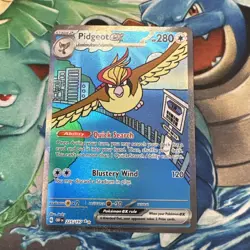 PIDGEOT EX 225/197 SPECIAL ILLUSTRATION RARE OBSIDIAN FLAMES POKEMON NEAR MINT - Image 1