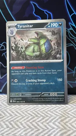 Tyranitar 095/159 Holo Rare Journey Together Pokemon TCG Pack Fresh Near Mint NM - Image 1