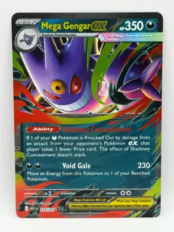 Mega Gengar ex 125/217 Ascended Heroes NM Double Rare Holo Pokemon TCG - Image 1