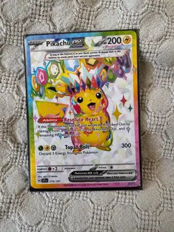 2024 Pokemon Surging Sparks Pikachu ex 219/191 Full Art Ultra Rare - Image 1