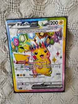 2024 Pokemon Surging Sparks Pikachu ex 219/191 Full Art Ultra Rare - Image 2