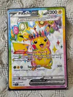 2024 Pokemon Surging Sparks Pikachu ex 219/191 Full Art Ultra Rare - Image 4