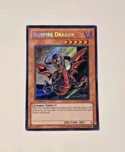 YuGiOh Vampire Dragon EXVC-EN081 1st Edition Secret Rare NM - Image 1