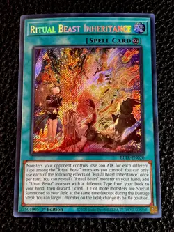 Ritual Beast Inheritance BLTR-EN020 Yugioh 1st Edition Secret Rare - Image 1
