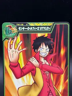 Monkey D. Luffy TW1-38 OnePy Berry Match Bandai Japanese One Piece LP - Image 2