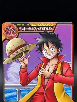 Monkey D. Luffy TW1-39 OnePy Berry Match Bandai Japanese One Piece LP - Image 2