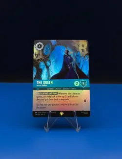 Disney Lorcana Fabled THE QUEEN Mirror Seeker Epic Foil #219/204 - Image 1