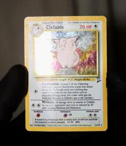 Clefable 5/130 Holo Rare - Vintage Base Set 2 Pokemon Card - Heavily Played - Image 2