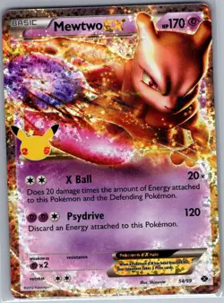 Mewtwo EX 54/99 Celebrations: Classic Collection - Pokemon Card - NM - Image 1