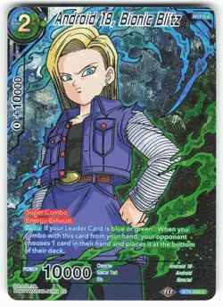 Android 18, Bionic Blitz BT9-099 C Dragon Ball Super Card - Image 1