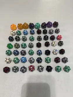 Spindown D20s Lot Oversized And Standard Size Old Mtg Sets Included 56 Dice - Image 1