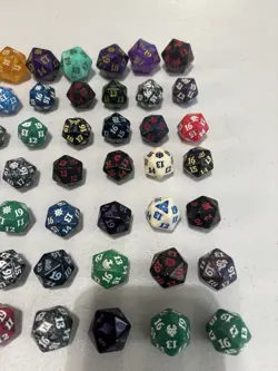 Spindown D20s Lot Oversized And Standard Size Old Mtg Sets Included 56 Dice - Image 3