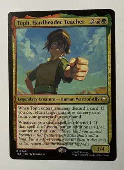 x1 Toph, Hardheaded Teacher TLA Avatar MTG 246 M/NM 1x - Image 1
