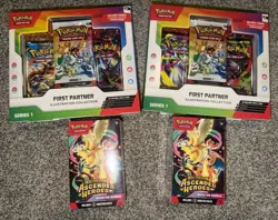 Pokemon Ascended Heroes Booster Bundle Sealed (2) + First Partner Series 1 (2) - Image 1