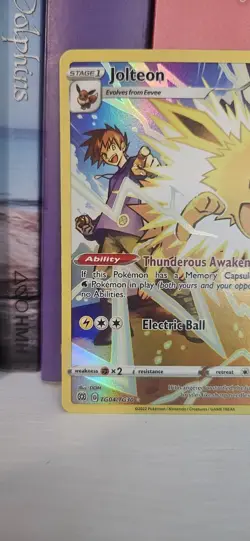 2022 Pokemon SWSH Brilliant Stars Jolteon Trainer Gallery Holo #TG04/TG30 - Image 2