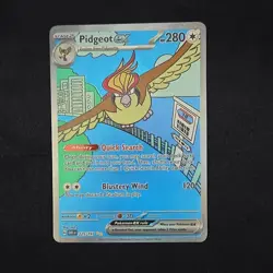 Pokemon TCG Pidgeot ex 225/197 SV03 Obsidian Flames Illustration Rare Holo 280HP - Image 1
