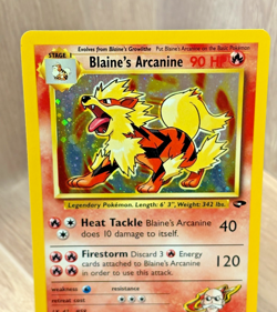 Pokemon-Blaine's Arcanine [1999-2000 WoTC] #1/132 Holo Rare(NM-MT)-Gym Challenge - Image 2