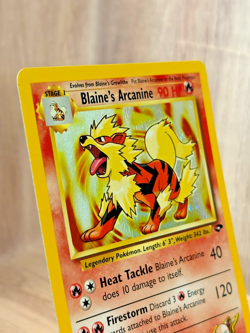 Pokemon-Blaine's Arcanine [1999-2000 WoTC] #1/132 Holo Rare(NM-MT)-Gym Challenge - Image 4