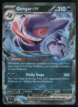 Pokemon - Gengar ex 104/162 Double Rare Temporal Forces NM - Image 1