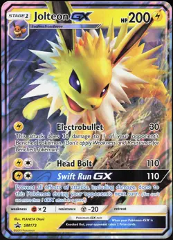 Sun & Moon Promo Jolteon GX - SM173 Holo Promo Pokemon (Jumbo Card) NM/M - Image 1