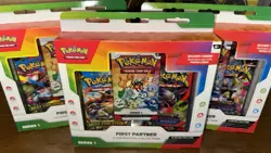 Pokemon TCG First Partner Series 1 Illustration Collection Box Lot Of 3 - Image 2