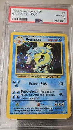 1999 Pokemon Base Set (GYARADOS HOLO )🌊 6/102 Near Mint - Mint, Card # /102 - Image 4