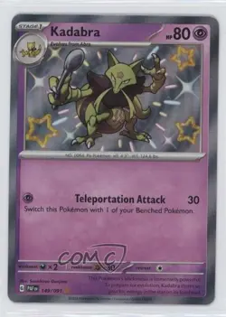 Shiny Rare - Kadabra Pokemon Scarlet & Violet Paldean Fates PAF #149 - Image 1