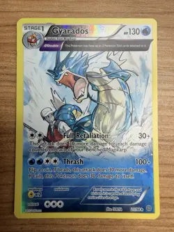 2015 Pokemon XY Ancient Origins Gyarados Full Art Holo Rare Foil 21/98 NM - Image 1
