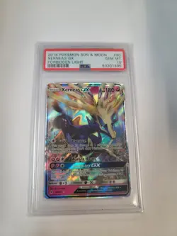 Xerneas GX Forbidden Light Pokemon Sun & Moon #90 PSA 10 Gem Mint - Image 1