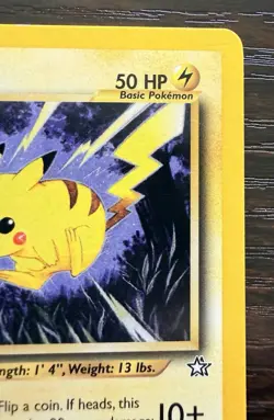 Pikachu 70/111 Neo Genesis Common Basic HP50 Regular Pokemon TCG Card English - Image 3