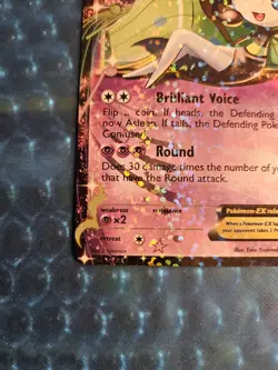 Pokemon TCG Meloetta-EX Legendary Treasures Holo Rare Card RC11/RC25 Very Nice - Image 5