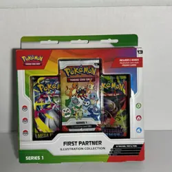 Pokemon First Partner Illustration Collection Series 1 Box Promo Booster English - Image 1