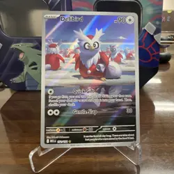 Pokemon Delibird 152/132 Me01: Mega Evolution Illustration Rare Holo - Image 1