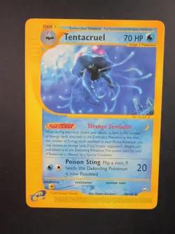 TENTACRUEL POKEMON CARD 38/147 AQUAPOLIS RARE NON HOLO NEVER PLAYED NM - Image 1