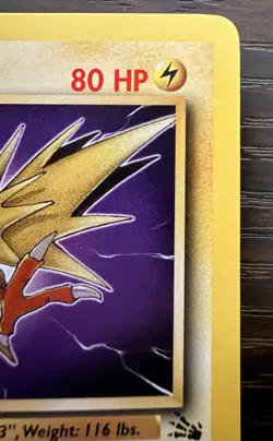 Zapdos 30/62 Fossil Basic HP90 Pokemon TCG Card English - Image 3