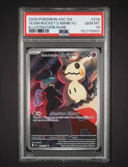 2026 POKEMON ASC EN-ASCENDED HEROES #238 TEAM ROCKET'S MIMIKYU PSA 10 - Image 1