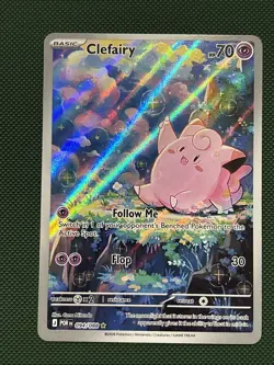 Lillie's Clefairy ex Special Illustration Rare Holo Sv09 184/159 Pokemon - Image 1