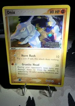 Pokemon TCG Onix Card 69/109 EX Team Rocket Returns Reverse Holo LP - Image 1