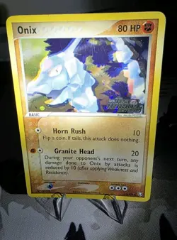 Pokemon TCG Onix Card 69/109 EX Team Rocket Returns Reverse Holo LP - Image 4