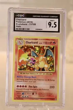 CGC 9.5 MINT+ ✨ - Charizard 11/108 Evolutions Holo - 2016 Pokemon - Image 4