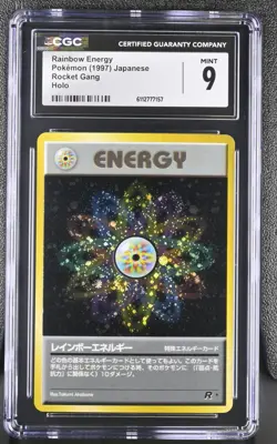 CGC 9 - Rainbow Energy Pokemon Japanese Rocket Gang - Image 1