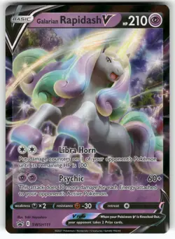 Galarian Rapidash V SWSH111 Holo Promo Sword & Shield Promo Pokemon Near Mint - Image 1