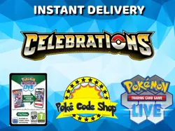 CELEBRATIONS LIVE CODES Pokemon Booster Online Code INSTANT QR EMAIL DELIVERY - Image 1